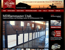 Tablet Screenshot of mdbarnmasterutah.com